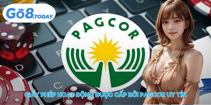 Giấy phép hoạt động được cấp bởi PAGCOR uy tín